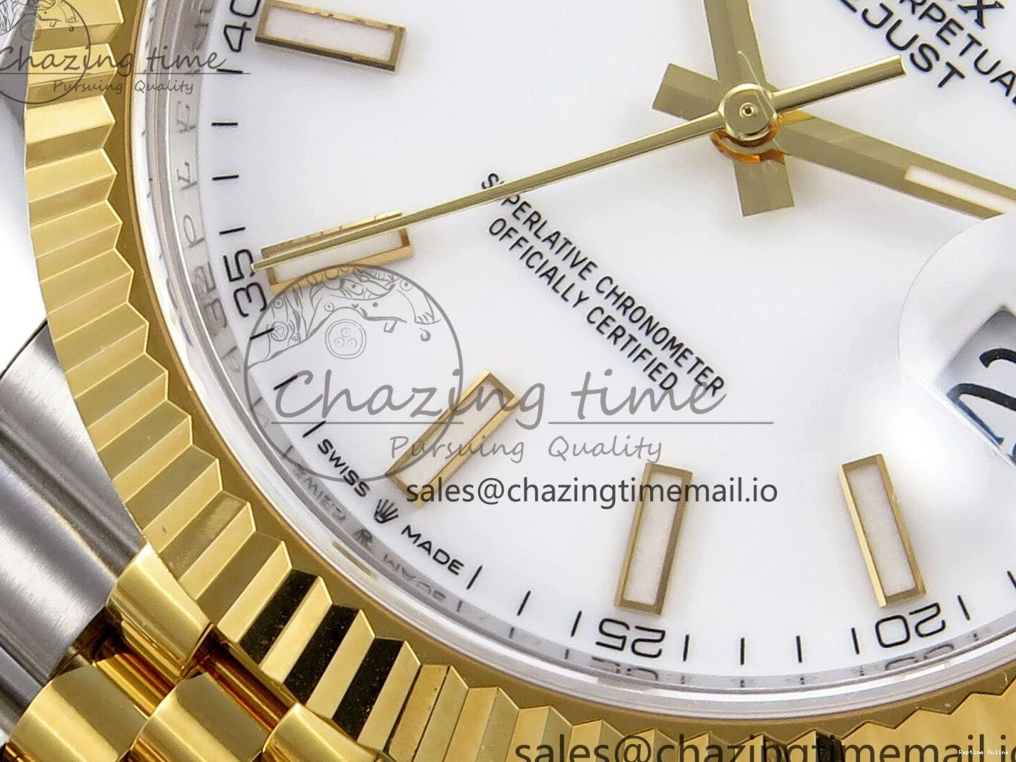 0420 DateJust 41 SS YG ARF 1:1 Best Edition 904L Steel White Stick Dial on Jubilee Bracelet SH3235 (Gain Weight) Seasonal 1223